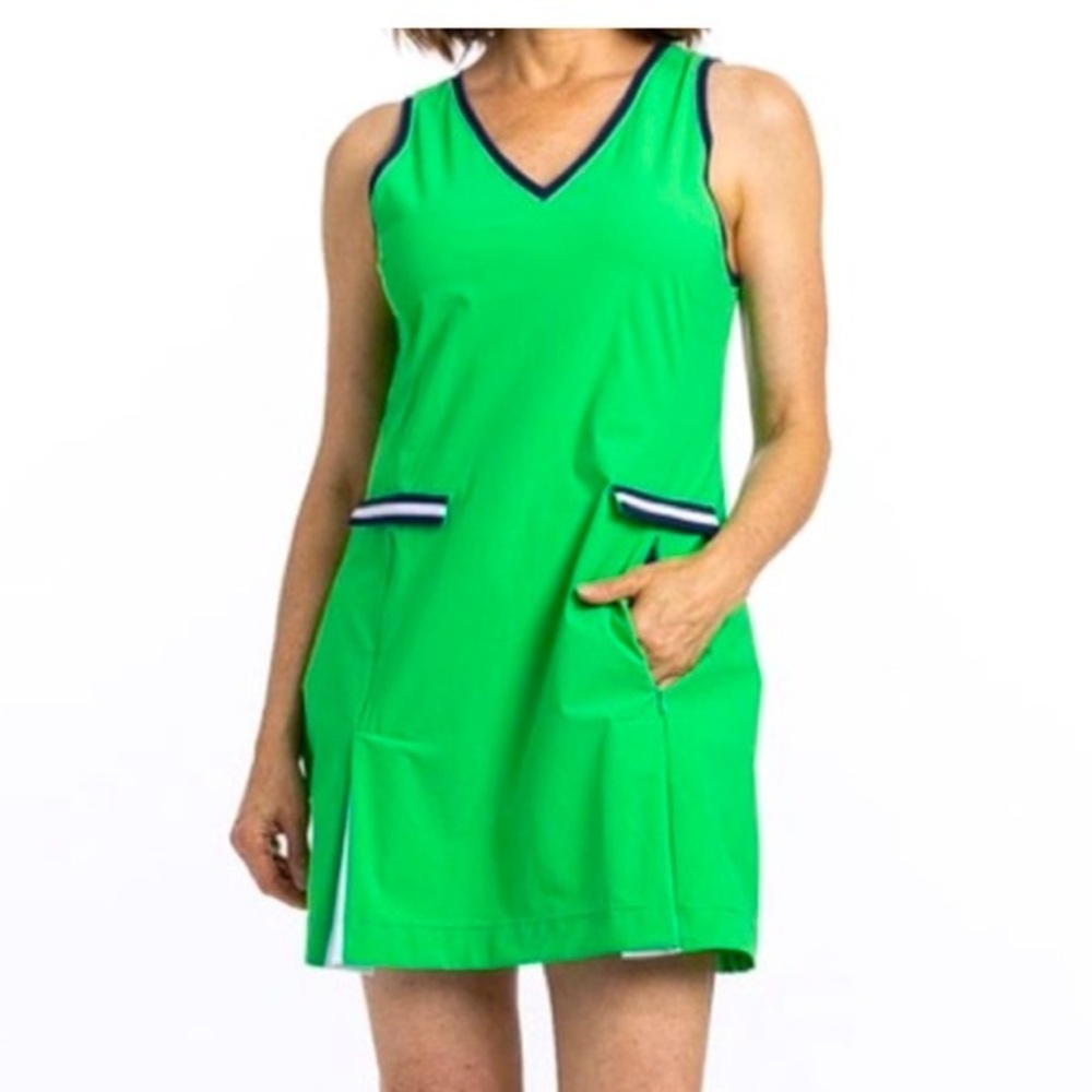 Kinona  Kelly Green Sleeveless Dress - S Kelly green , nylon spandex